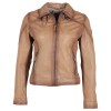 Geaca de Piele Dama Gipsy Bej Deschis GWCardie Geaca de Piele Dama Gipsy Bej Deschis GWCardie - readytowear.ro