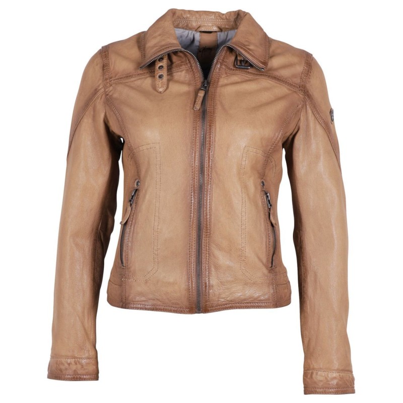 Geaca de Piele Dama Gipsy Bej Deschis GWCardie – IMBRACAMINTE