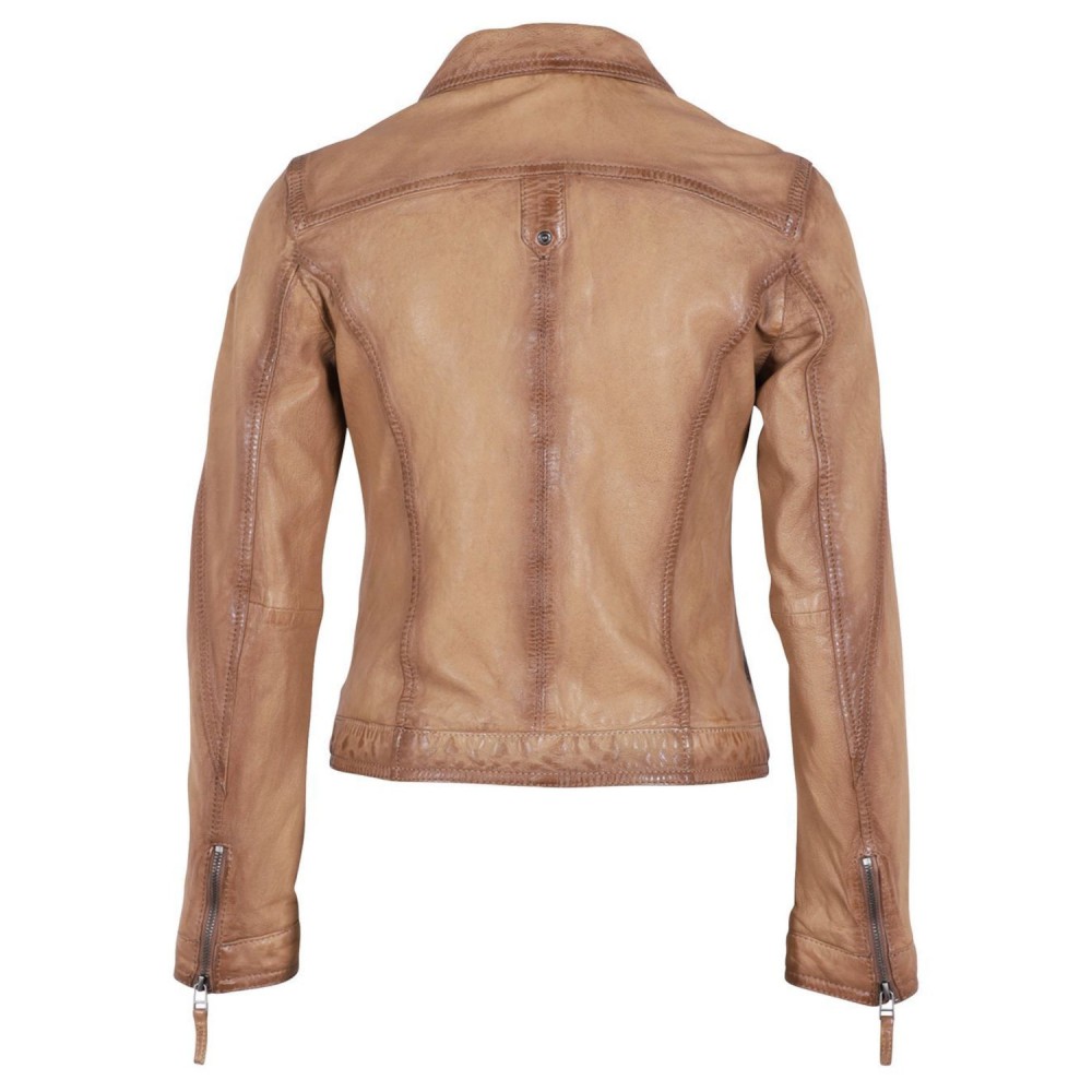 Geaca de Piele Dama Gipsy Bej Deschis GWCardie Geaca de Piele Dama Gipsy Bej Deschis GWCardie - readytowear.ro