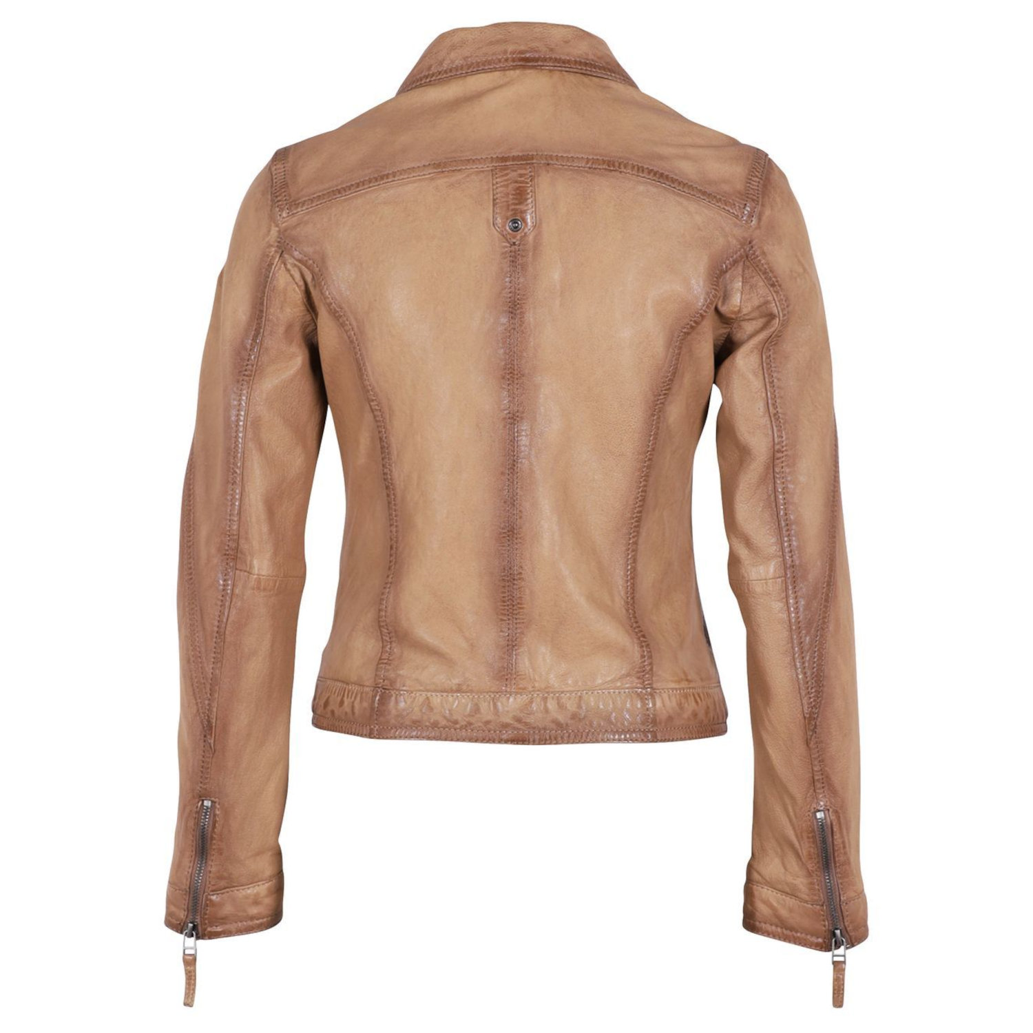 Geaca de Piele Dama Gipsy Bej Deschis GWCardie – IMBRACAMINTE