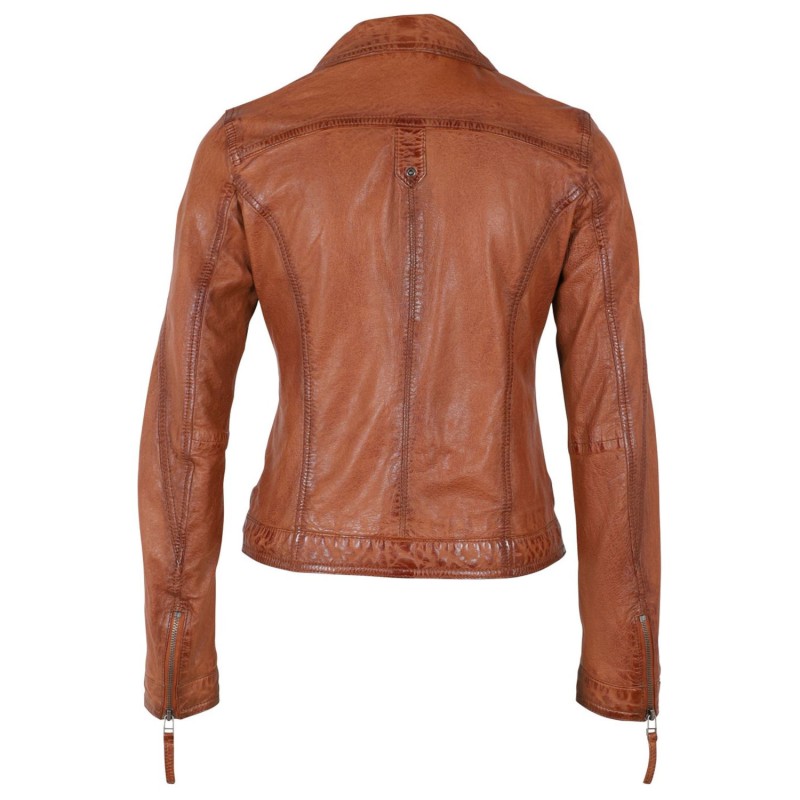 Geaca de Piele Dama Gipsy Coniac GWCardie – IMBRACAMINTE