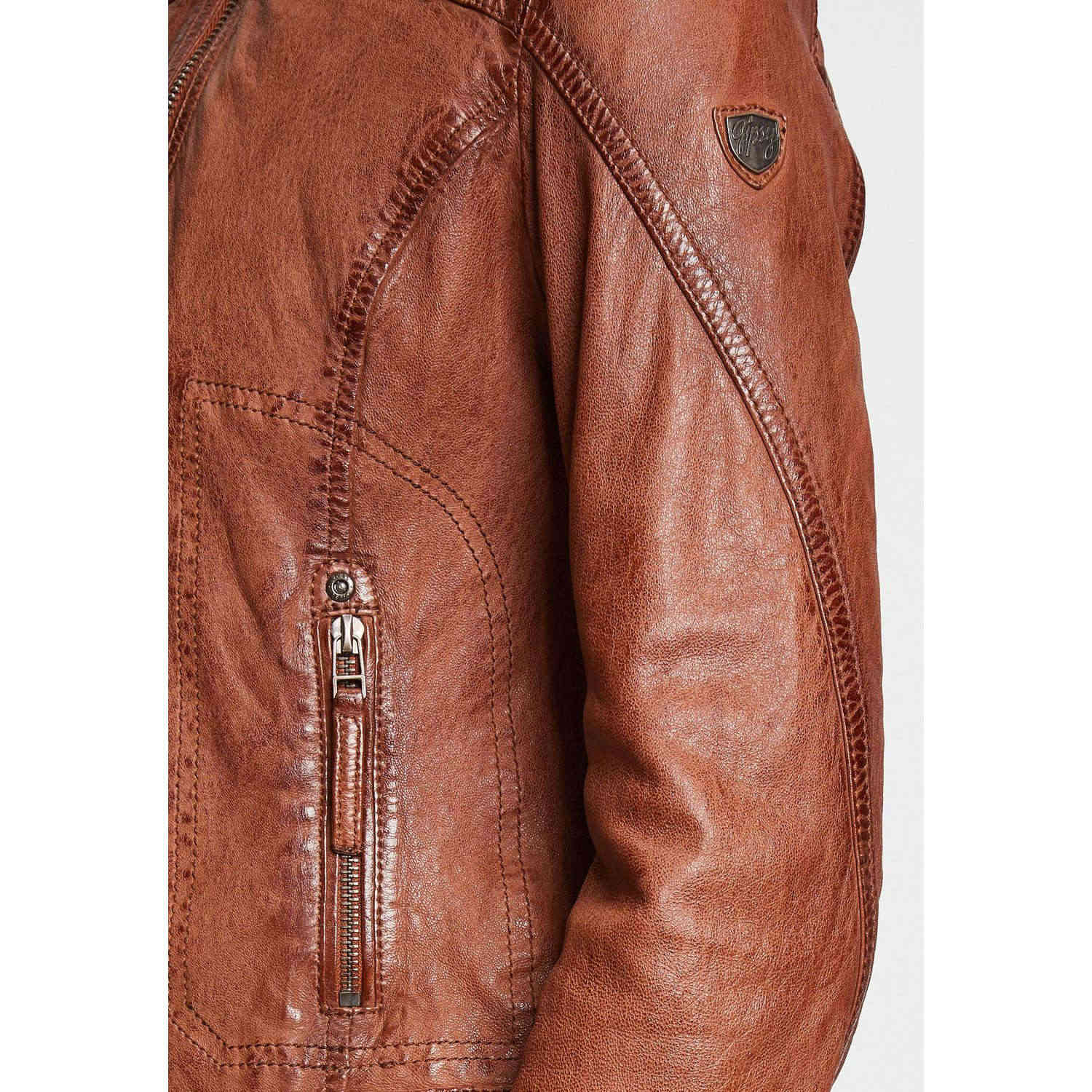 Geaca de Piele Dama Gipsy Coniac GWCardie – IMBRACAMINTE Geaca de Piele Dama Gipsy Coniac GWCardie – IMBRACAMINTE