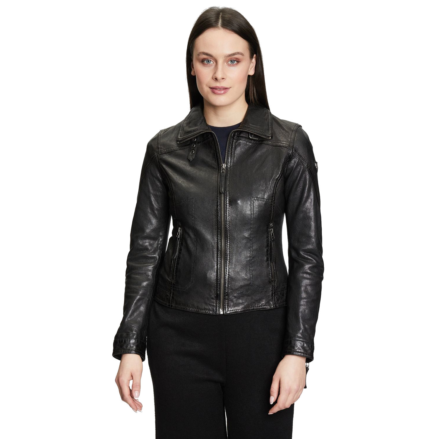 Geaca de Piele Dama Gipsy Neagra GWCardie – IMBRACAMINTE Geaca de Piele Dama Gipsy Neagra GWCardie – IMBRACAMINTE