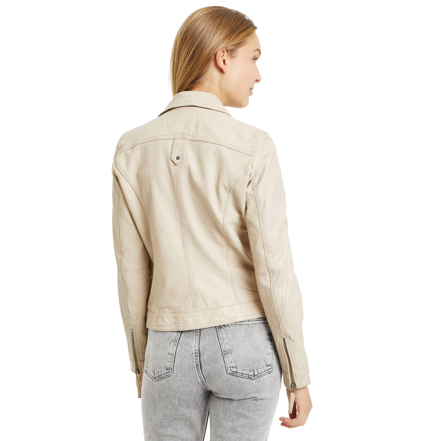 Geaca de Piele Dama Gipsy Bej Deschis GWCarley – IMBRACAMINTE