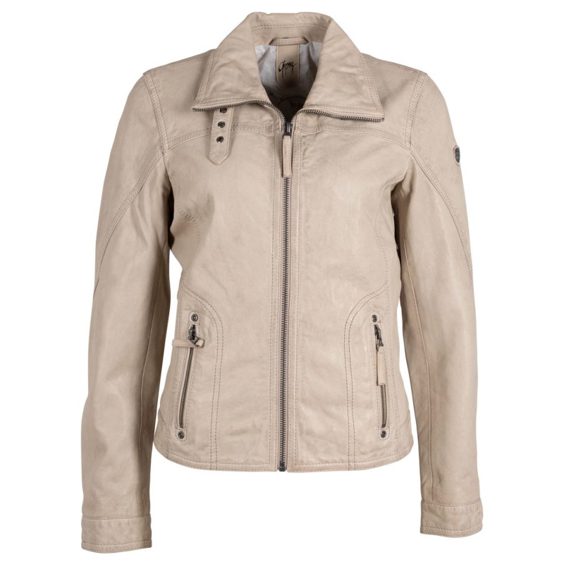 Geaca de Piele Dama Gipsy Bej Deschis GWCarley – IMBRACAMINTE