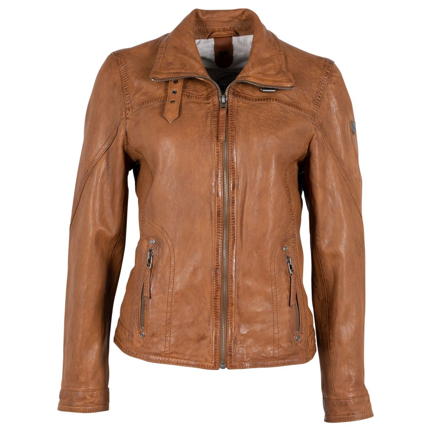 Geaca de Piele Dama Gipsy Coniac GWCarley – Black Friday