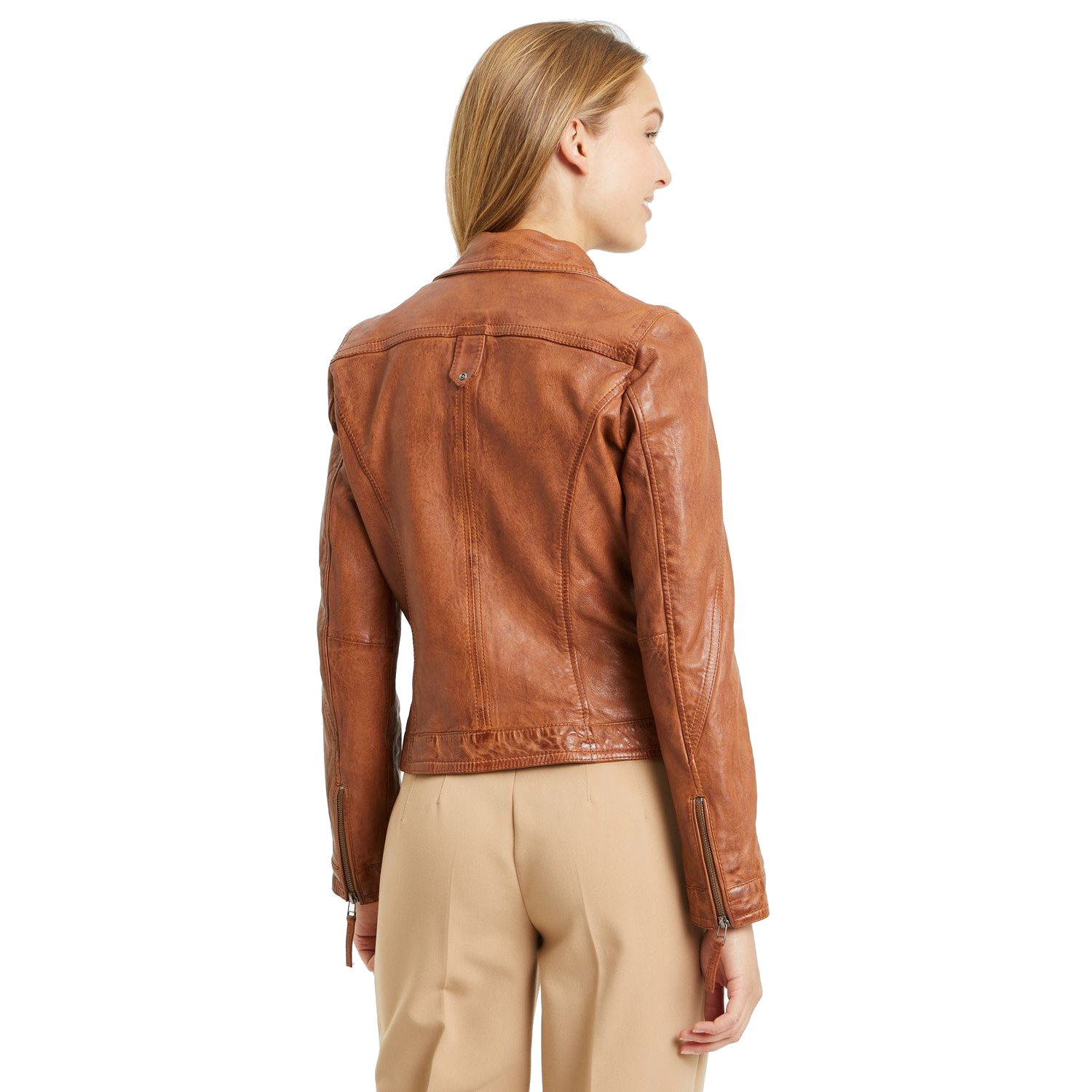 Geaca de Piele Dama Gipsy Coniac GWCarley – Black Friday