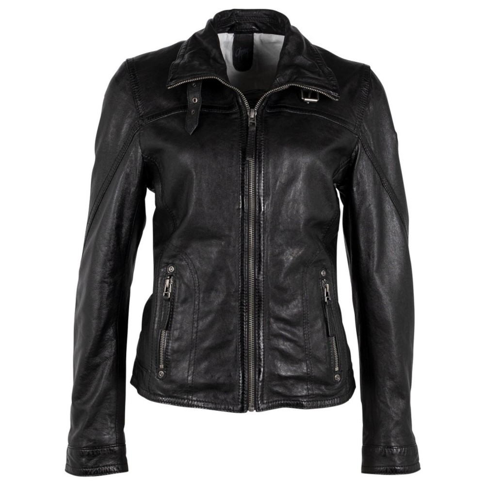 Geaca de Piele Dama Gipsy Neagra GWCarley Geaca de Piele Dama Gipsy Neagra GWCarley - readytowear.ro