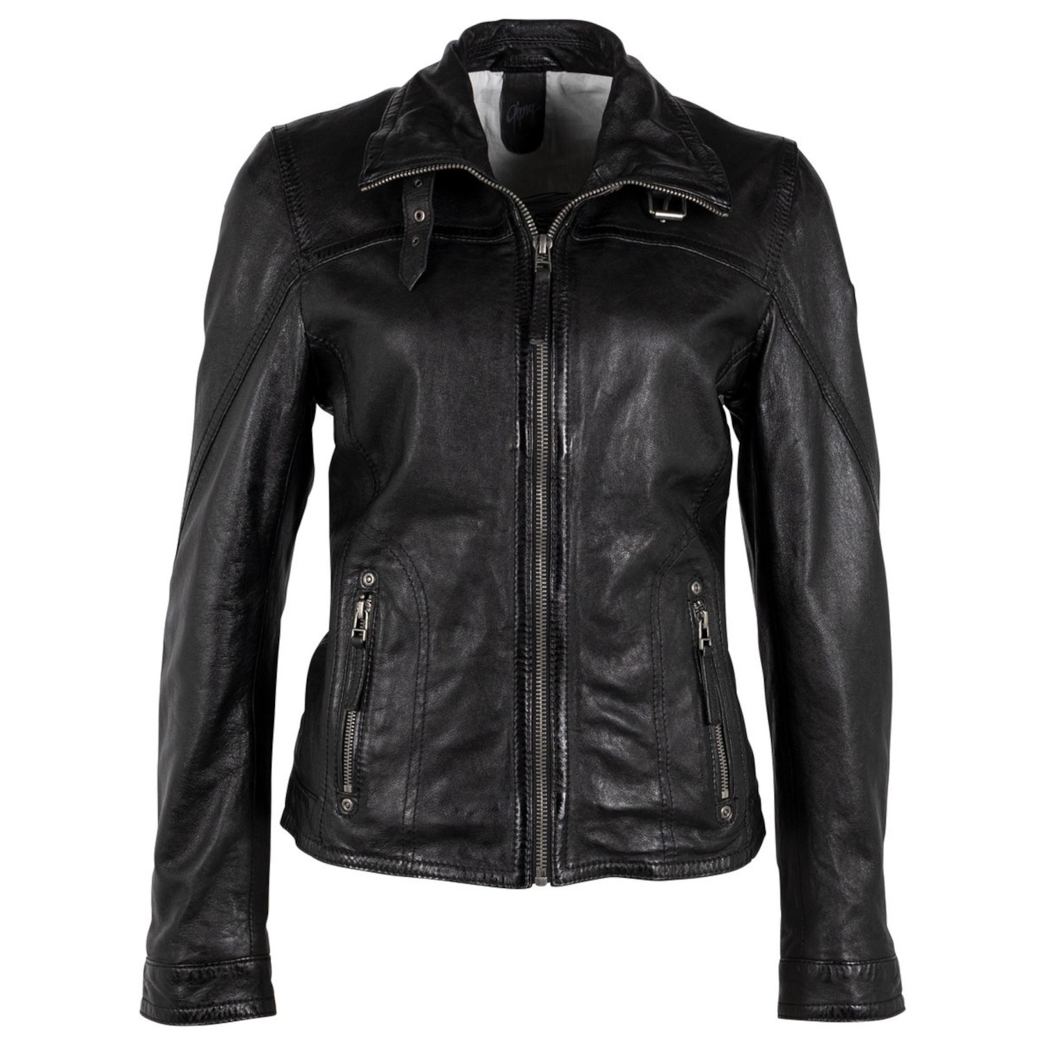 Geaca de Piele Dama Gipsy Neagra GWCarley – IMBRACAMINTE