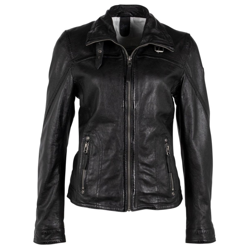 Geaca de Piele Dama Gipsy Neagra GWCarley – IMBRACAMINTE Geaca de Piele Dama Gipsy Neagra GWCarley – IMBRACAMINTE