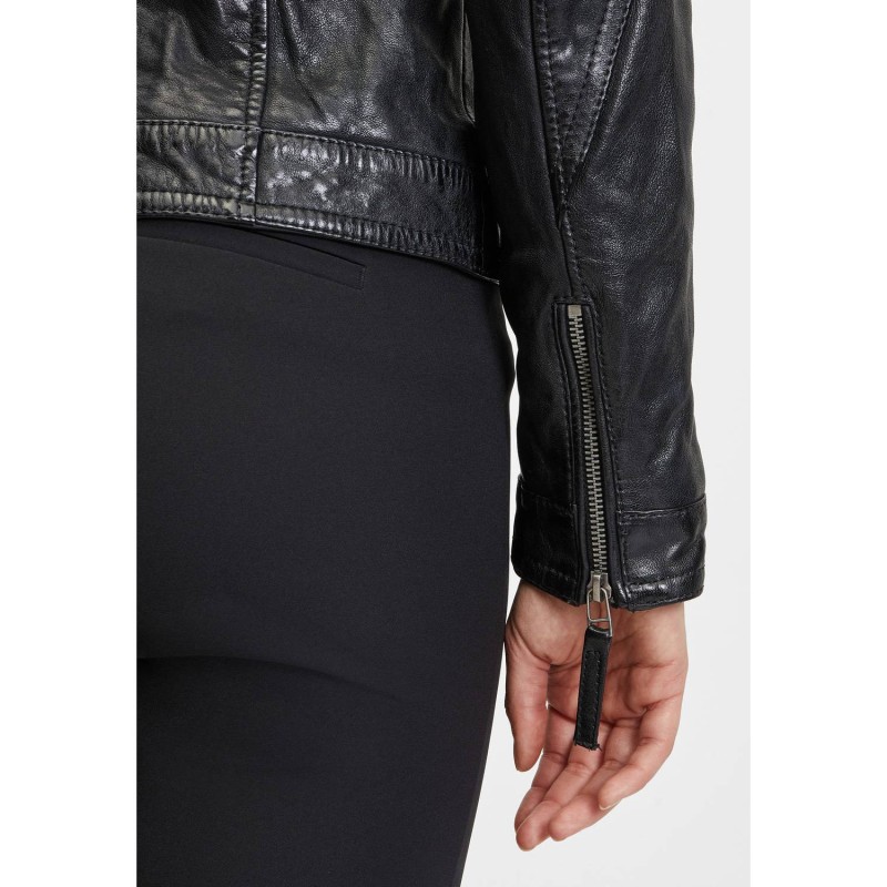 Geaca de Piele Dama Gipsy Neagra GWCarley – IMBRACAMINTE Geaca de Piele Dama Gipsy Neagra GWCarley – IMBRACAMINTE