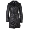 Geaca Lunga de Piele Dama Gipsy Neagra GWCaro Geaca Lunga de Piele Dama Gipsy Neagra GWCaro - readytowear.ro