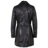 Geaca Lunga de Piele Dama Gipsy Neagra GWCaro - readytowear.ro