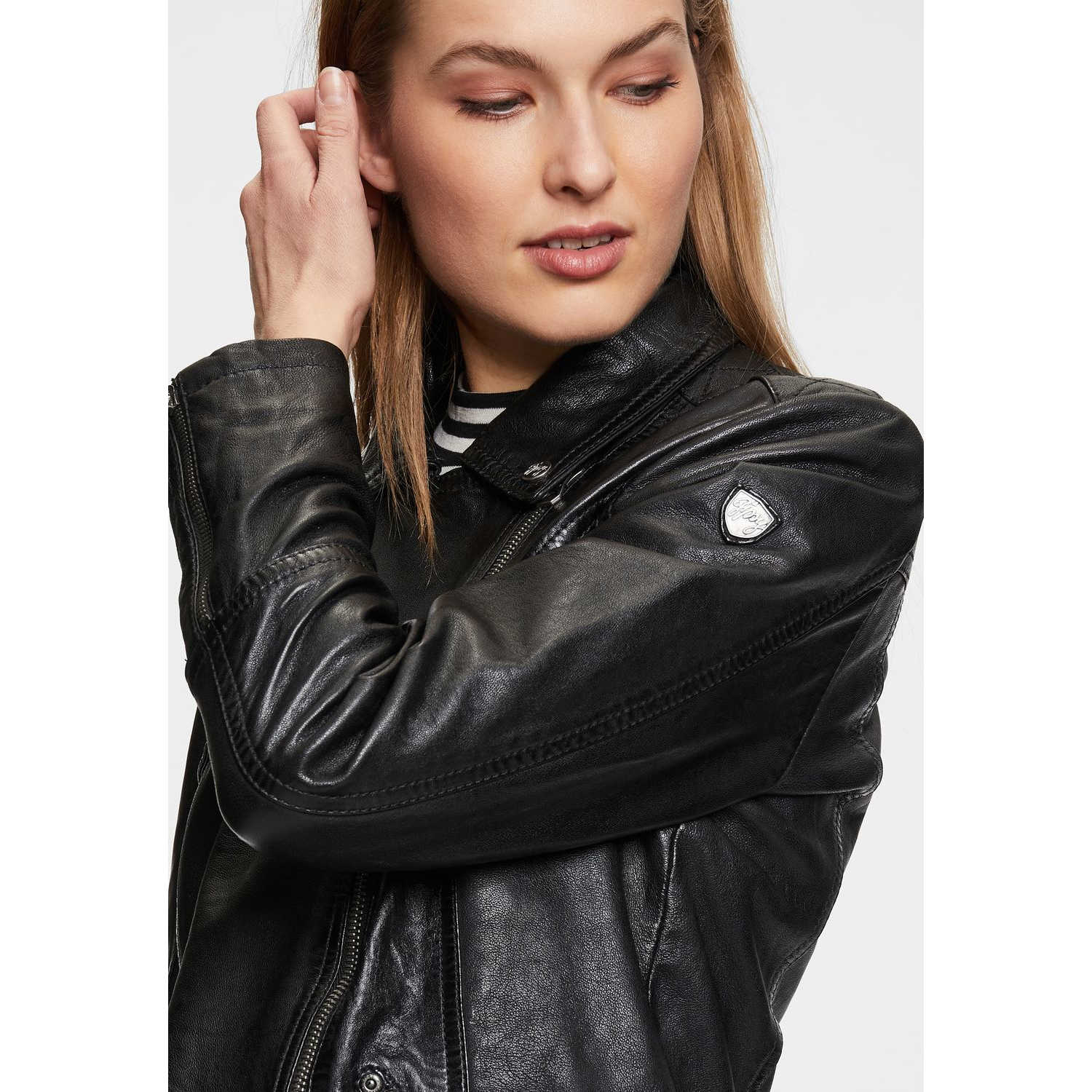 Geaca Lunga de Piele Dama Gipsy Neagra GWCaro – Black Friday Geaca Lunga de Piele Dama Gipsy Neagra GWCaro – Black Friday