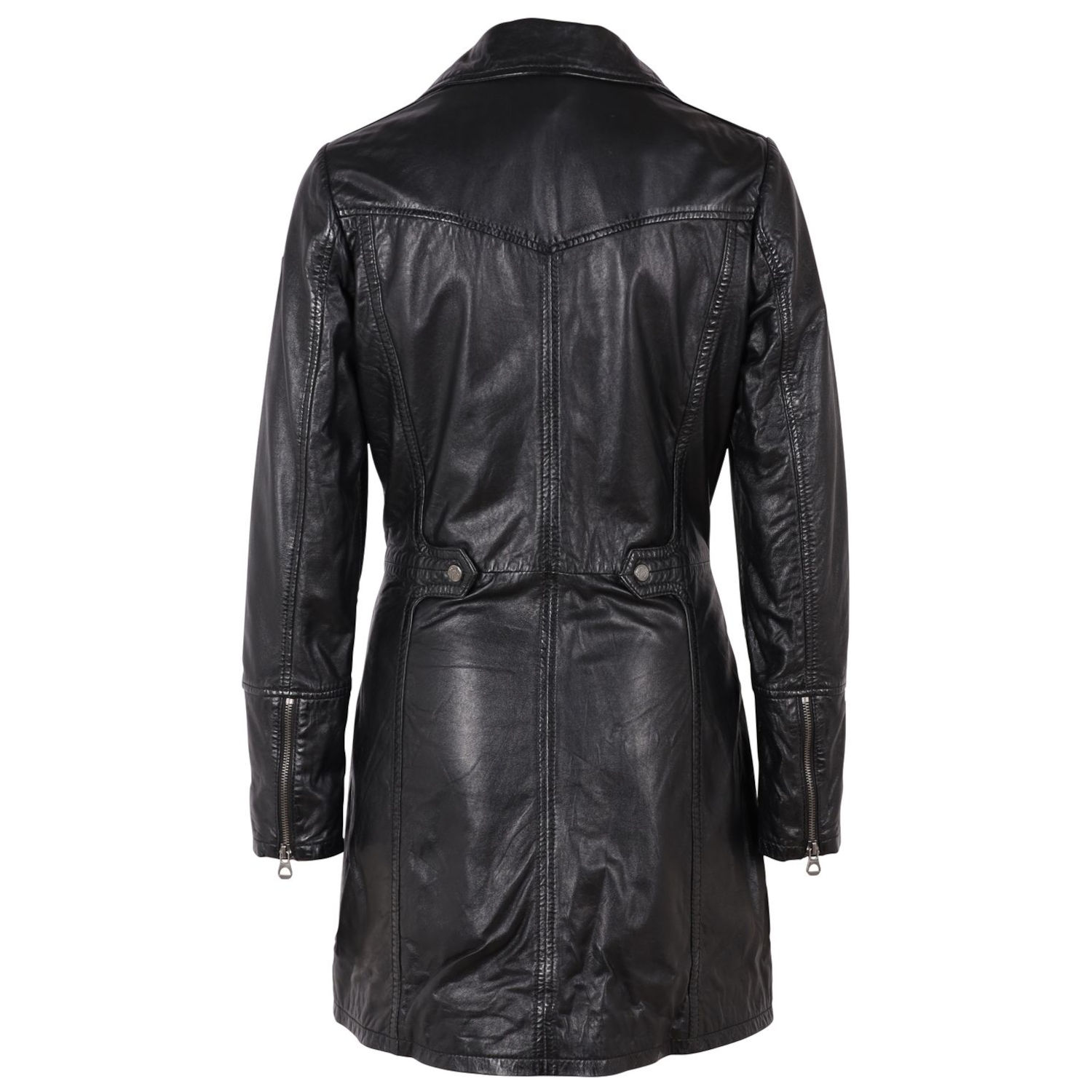 Geaca Lunga de Piele Dama Gipsy Neagra GWCaro – Black Friday Geaca Lunga de Piele Dama Gipsy Neagra GWCaro – Black Friday