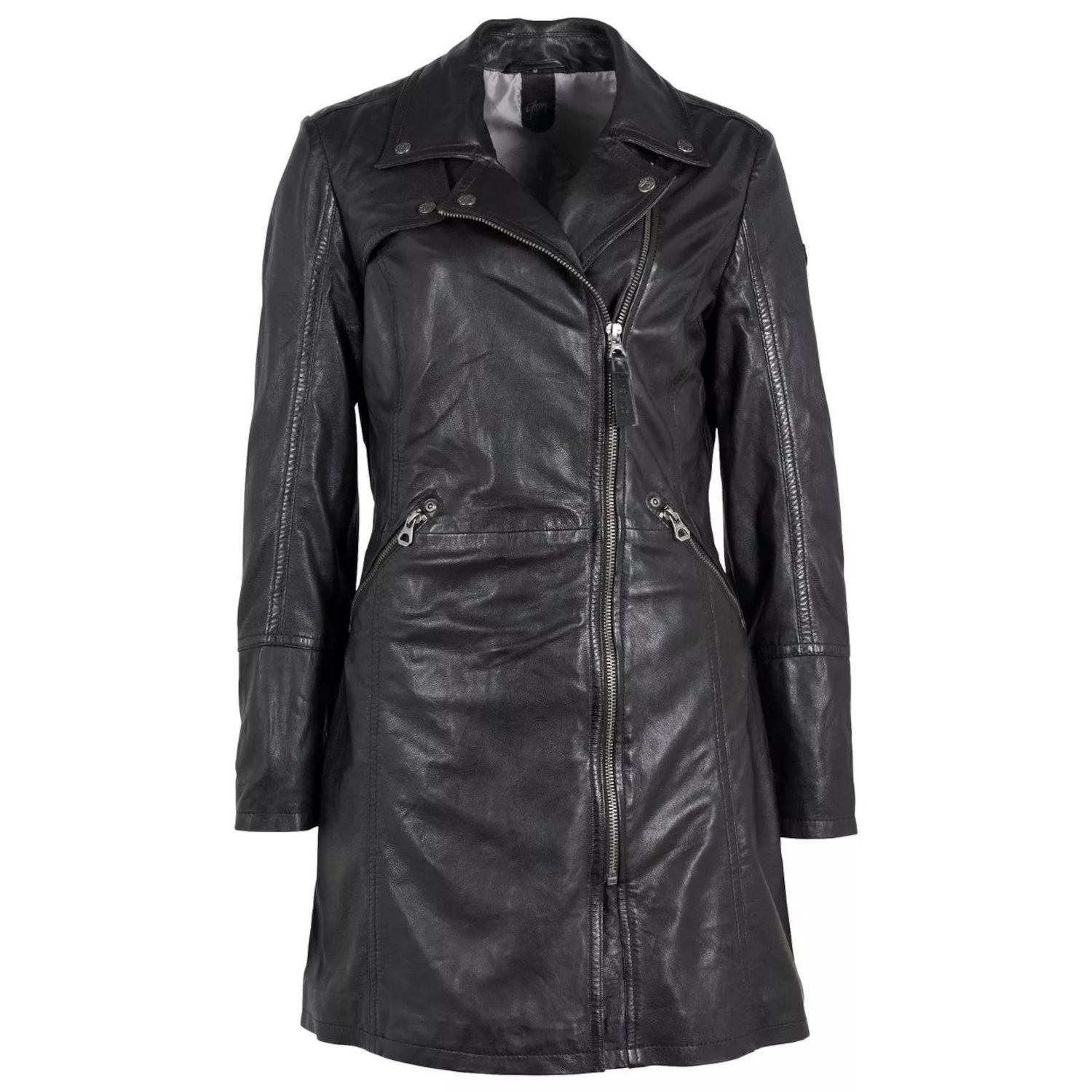Geaca Lunga de Piele Dama Gipsy Neagra GWCarola – Black Friday Geaca Lunga de Piele Dama Gipsy Neagra GWCarola – Black Friday