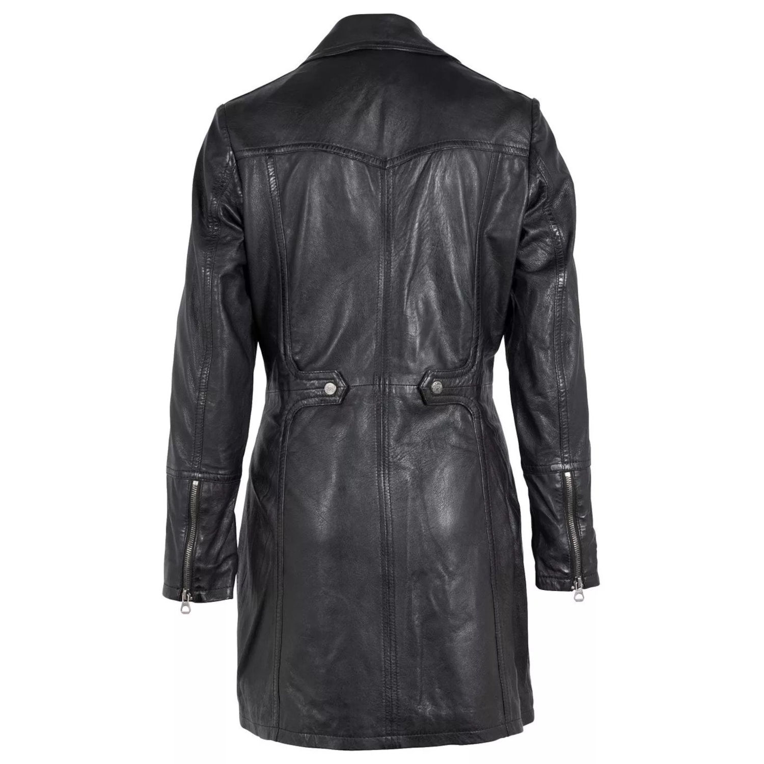 Geaca Lunga de Piele Dama Gipsy Neagra GWCarola – Black Friday Geaca Lunga de Piele Dama Gipsy Neagra GWCarola – Black Friday