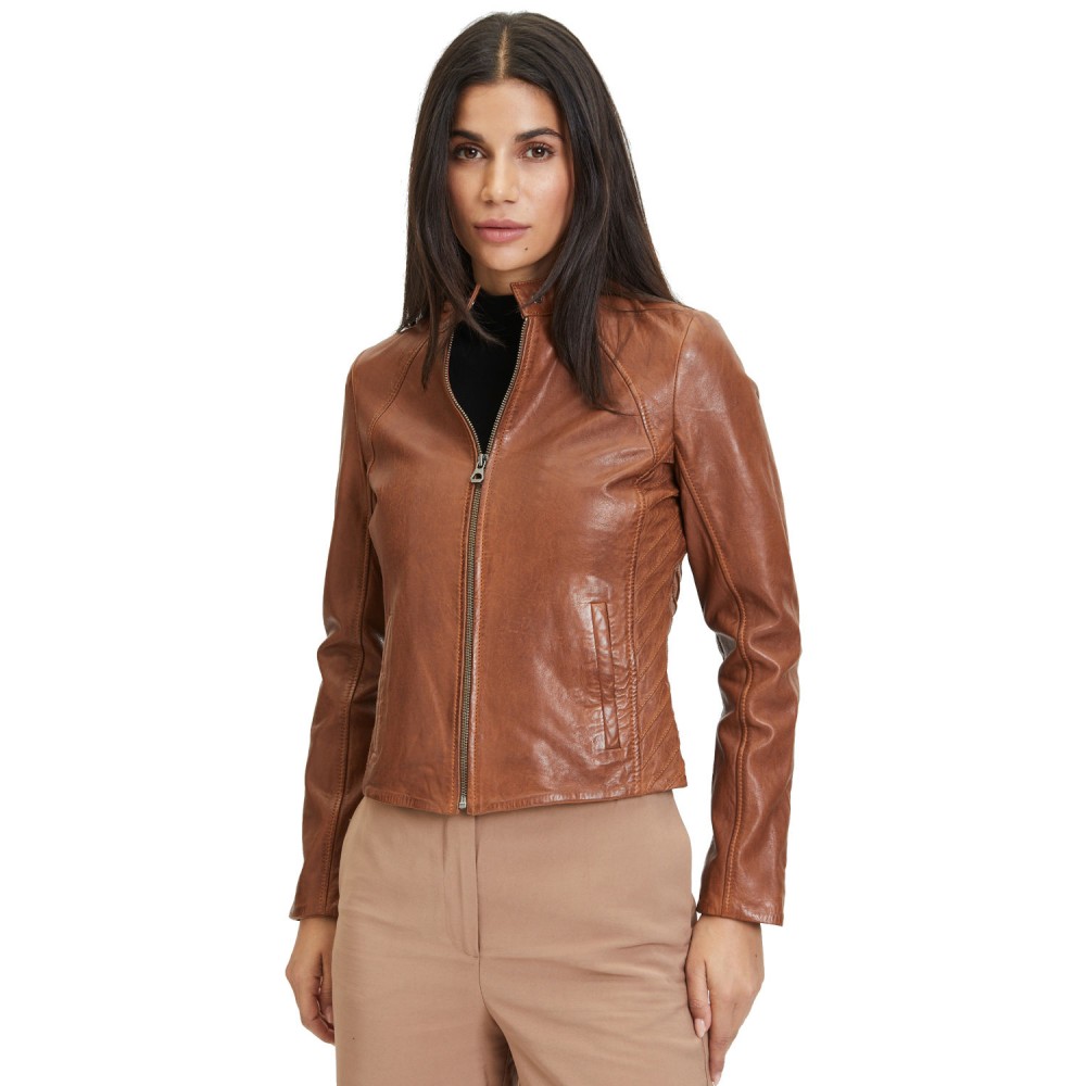 Geaca de Piele Dama Gipsy Coniac GWCharu Geaca de Piele Dama Gipsy Coniac GWCharu - readytowear.ro