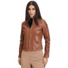 Geaca de Piele Dama Gipsy Coniac GWCharu Geaca de Piele Dama Gipsy Coniac GWCharu - readytowear.ro