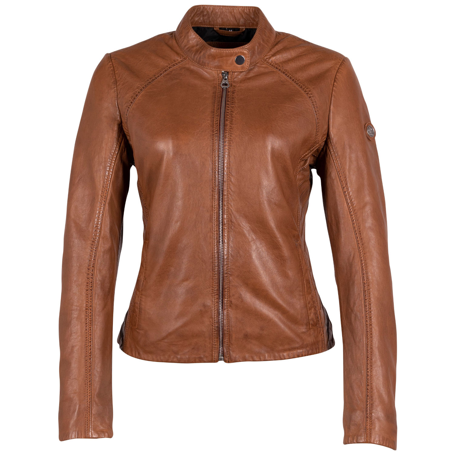 Geaca de Piele Dama Gipsy Coniac GWCharu – Geci de Piele