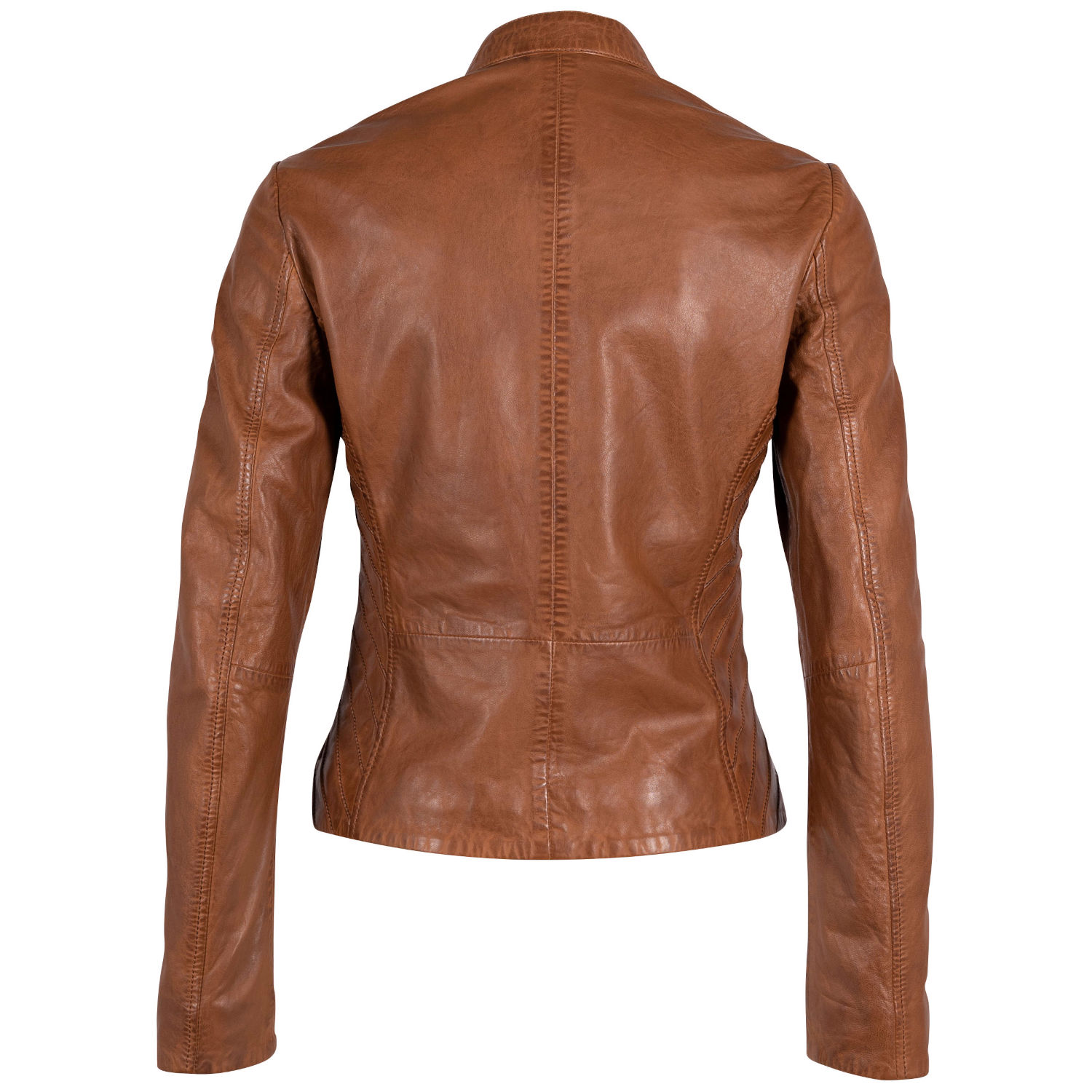 Geaca de Piele Dama Gipsy Coniac GWCharu – Geci de Piele