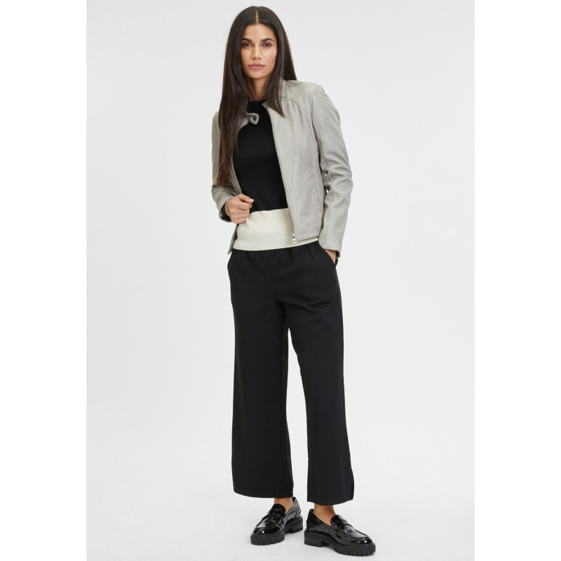 Geaca de Piele Dama Gipsy Gri Argintiu GWCharu – Black Friday