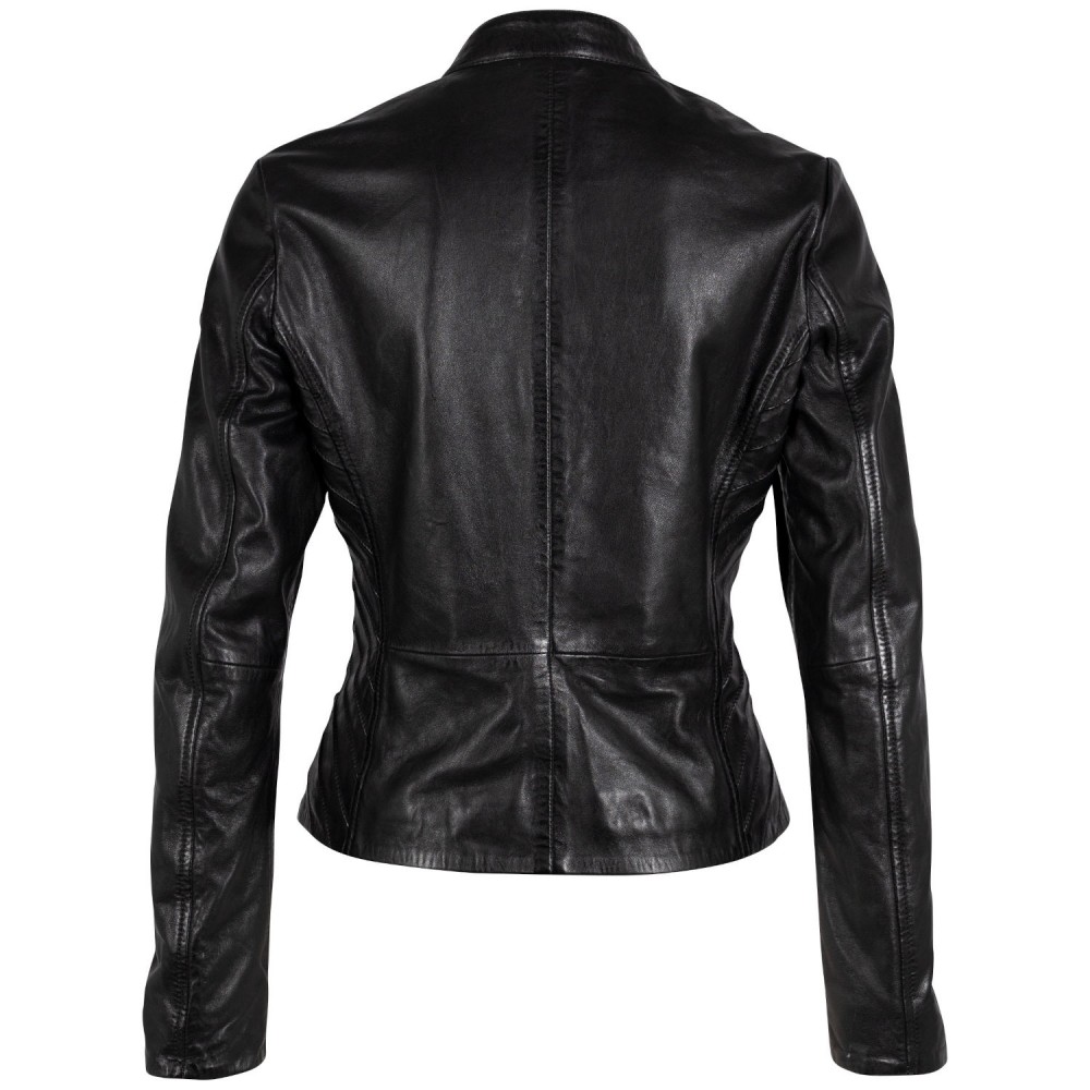 Geaca de Piele Dama Gipsy Neagra GWCharu Geaca de Piele Dama Gipsy Neagra GWCharu - readytowear.ro