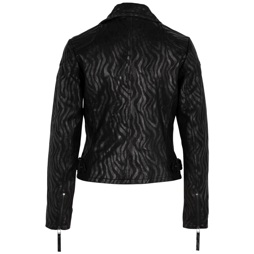 Geaca de Piele Dama Gipsy Negru/Negru Zebra GWCheetah Geaca de Piele Dama Gipsy Negru/Negru Zebra GWCheetah - readytowear.ro