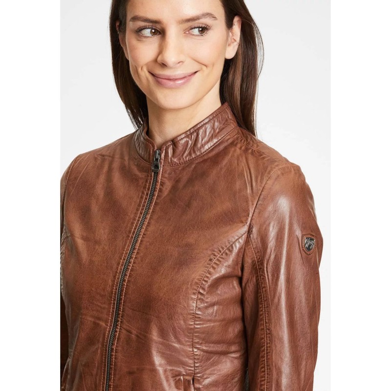 Geaca de Piele Dama Gipsy Coniac Inchis GWChessy – IMBRACAMINTE Geaca de Piele Dama Gipsy Coniac Inchis GWChessy – IMBRACAMINTE