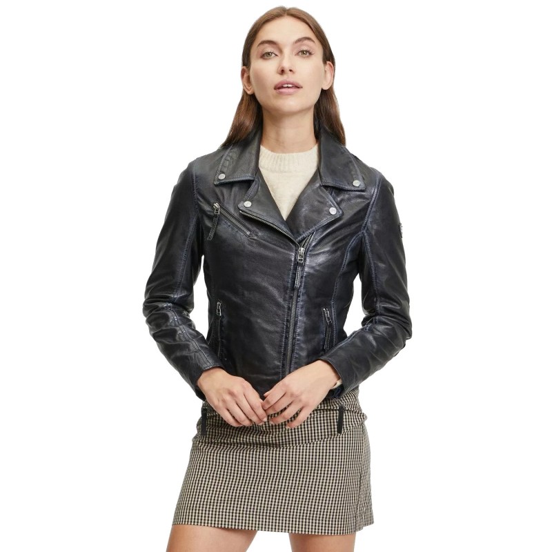 Geaca de Piele Dama Gipsy Neagra GWChrystie – IMBRACAMINTE