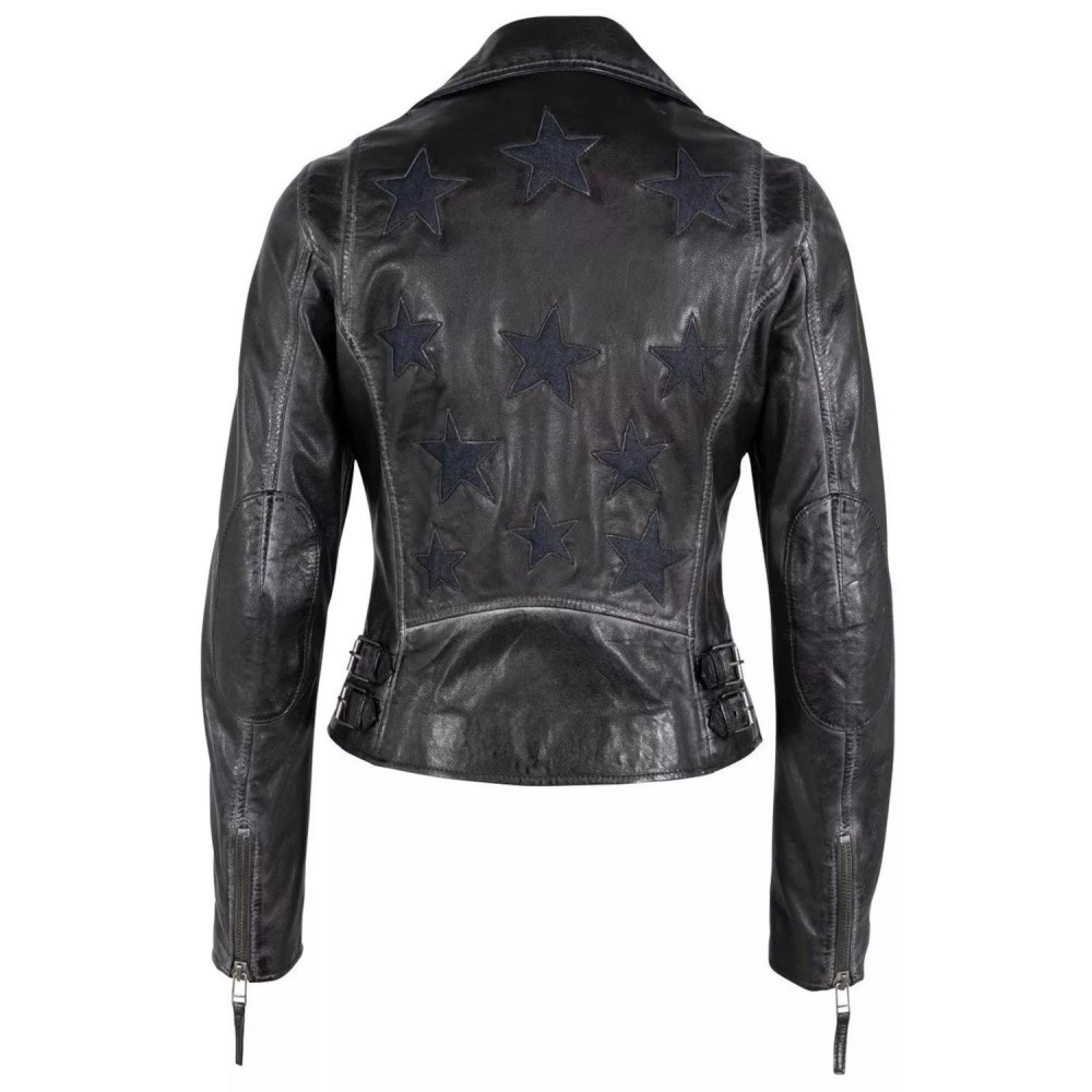 Geaca de Piele Dama Gipsy Neagra GWChrystie Geaca de Piele Dama Gipsy Neagra GWChrystie - readytowear.ro