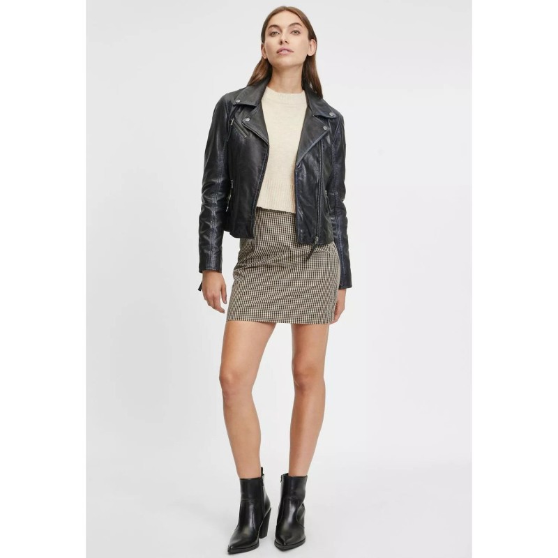 Geaca de Piele Dama Gipsy Neagra GWChrystie – IMBRACAMINTE