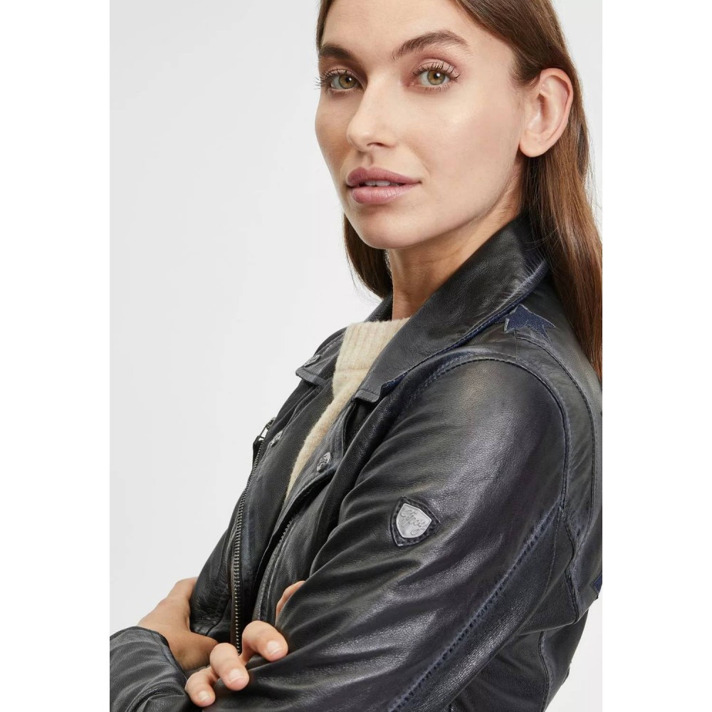 Geaca de Piele Dama Gipsy Neagra GWChrystie Geaca de Piele Dama Gipsy Neagra GWChrystie - readytowear.ro