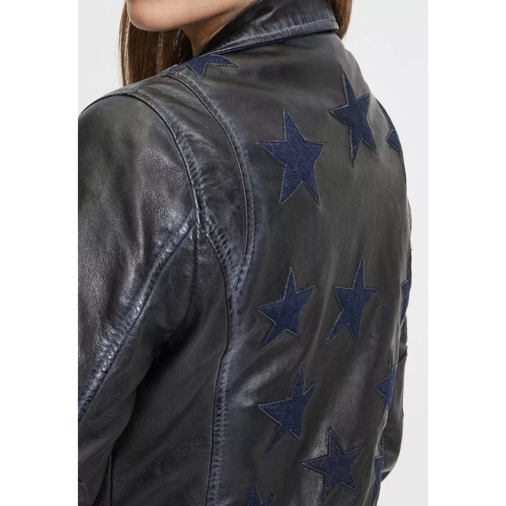 Geaca de Piele Dama Gipsy Neagra GWChrystie Geaca de Piele Dama Gipsy Neagra GWChrystie - readytowear.ro