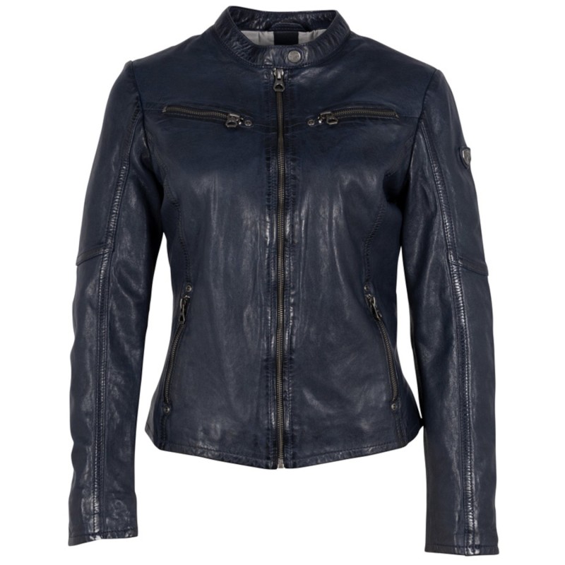 Geaca de Piele Dama Gipsy Bleumarin GWDanja – IMBRACAMINTE