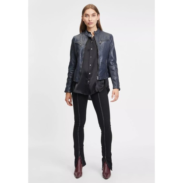 Geaca de Piele Dama Gipsy Bleumarin GWDjura – Black Friday — fotografia 5