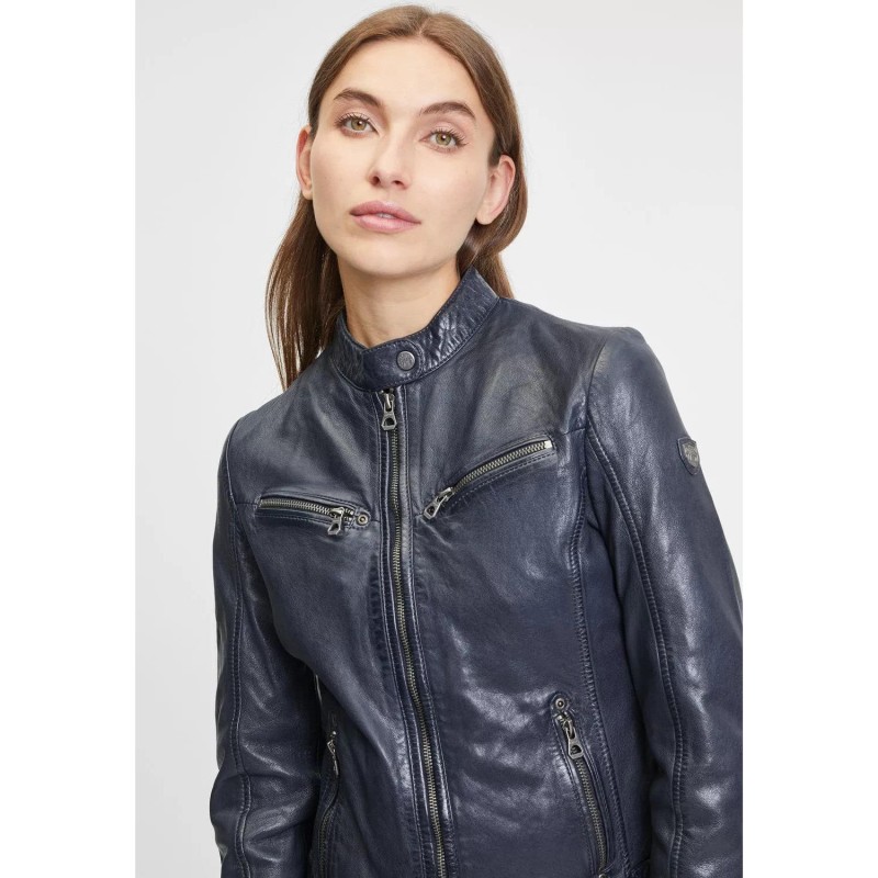 Geaca de Piele Dama Gipsy Bleumarin GWDjura – Black Friday Geaca de Piele Dama Gipsy Bleumarin GWDjura – Black Friday