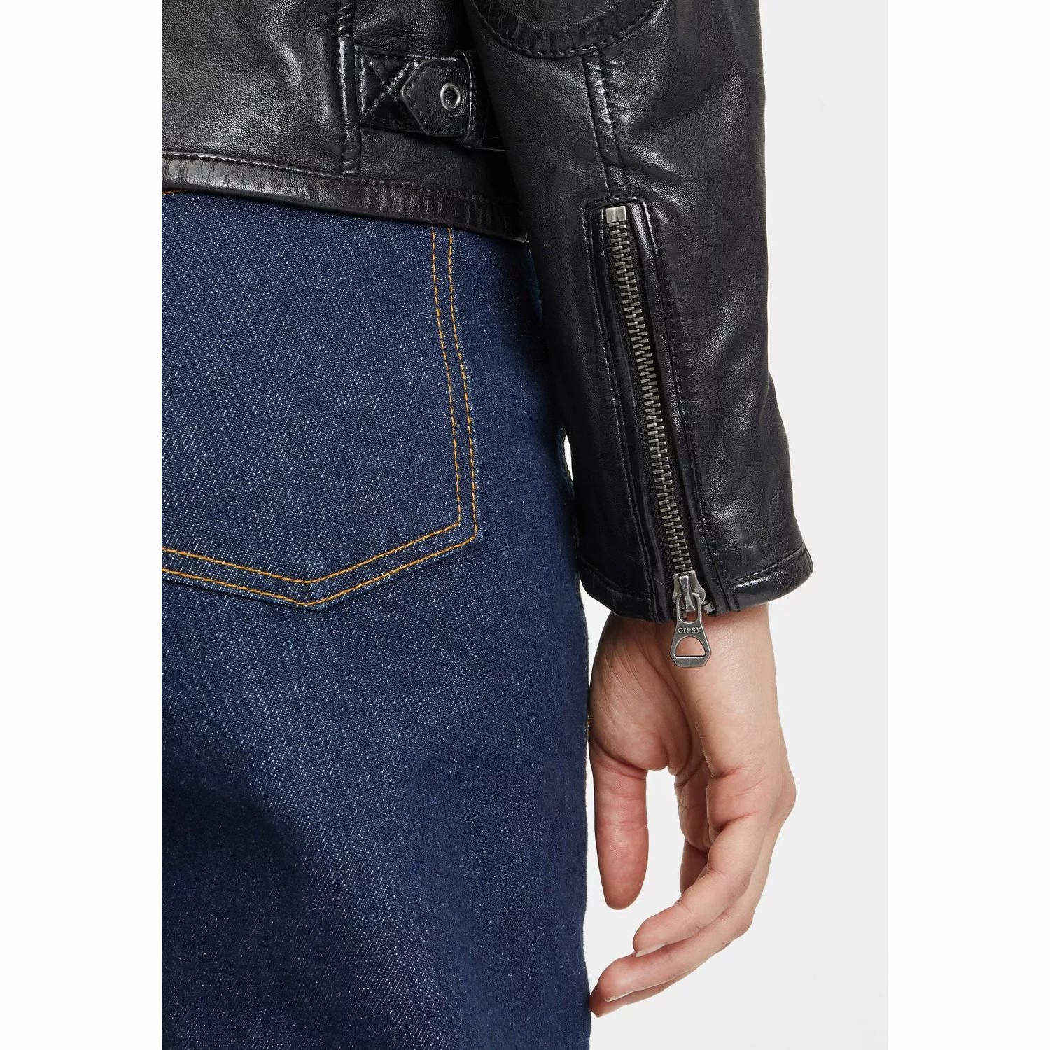 Geaca de Piele Dama Gipsy Neagra GWDjura – IMBRACAMINTE