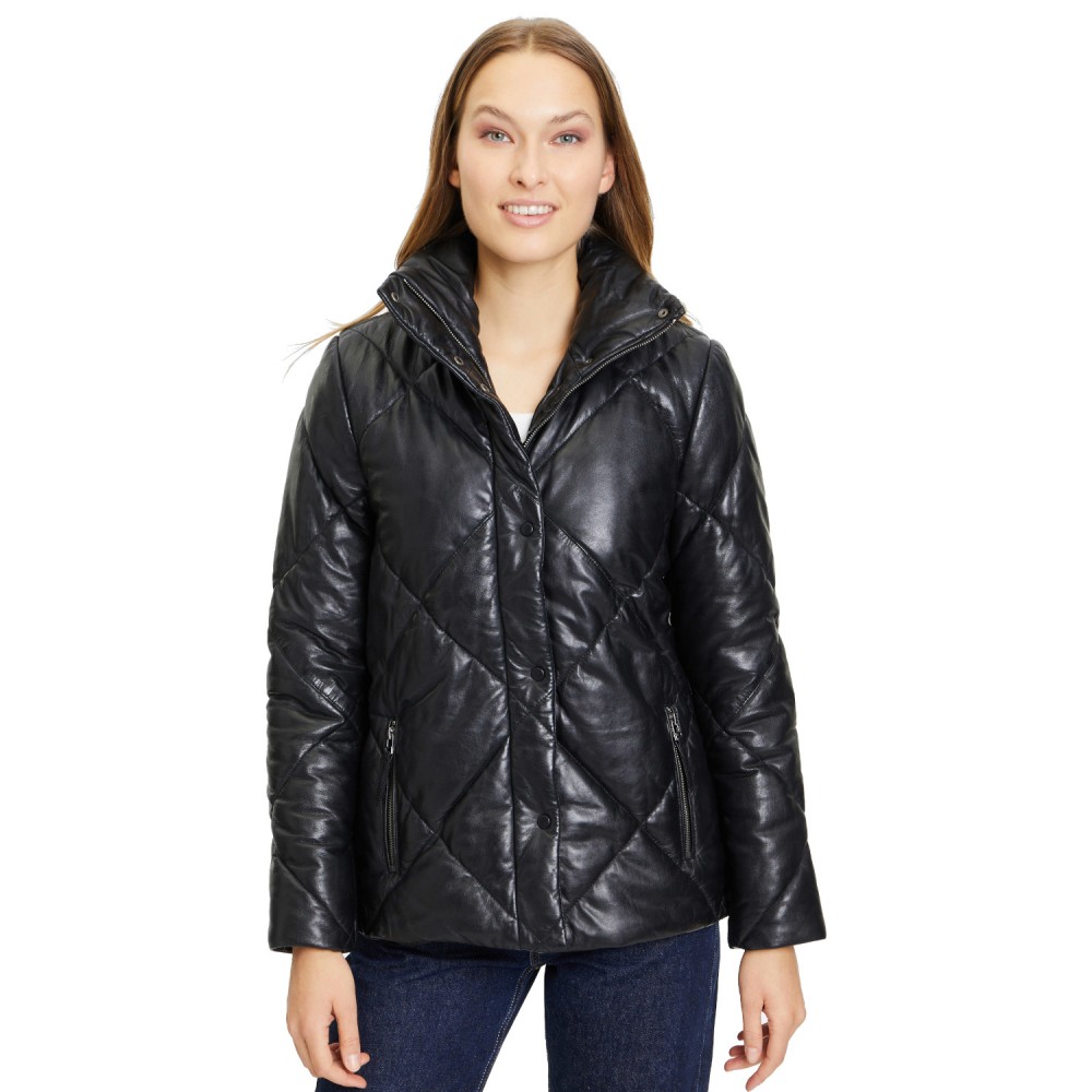 Geaca de Iarna din Piele Dama Gipsy Neagra GWEditha – Black Friday Geaca de Iarna din Piele Dama Gipsy Neagra GWEditha – Black Friday