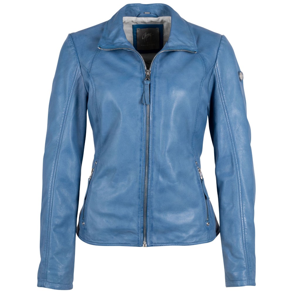 Geaca de Piele Dama Gipsy Albastra GWEleen Geaca de Piele Dama Gipsy Albastra GWEleen - readytowear.ro