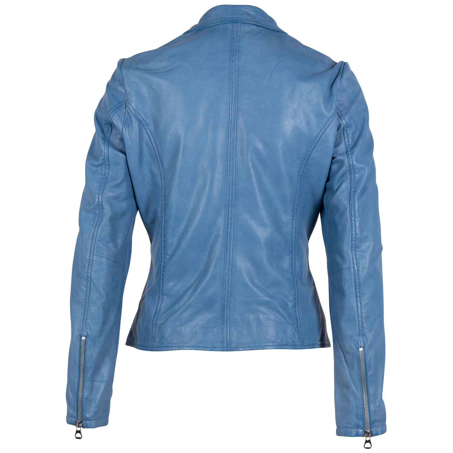 Geaca de Piele Dama Gipsy Albastra GWEleen – Geci de Piele