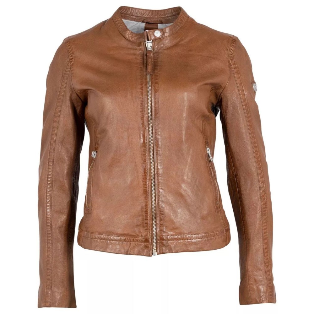 Geaca de Piele Dama Gipsy Coniac GWElyza Geaca de Piele Dama Gipsy Coniac GWElyza - readytowear.ro