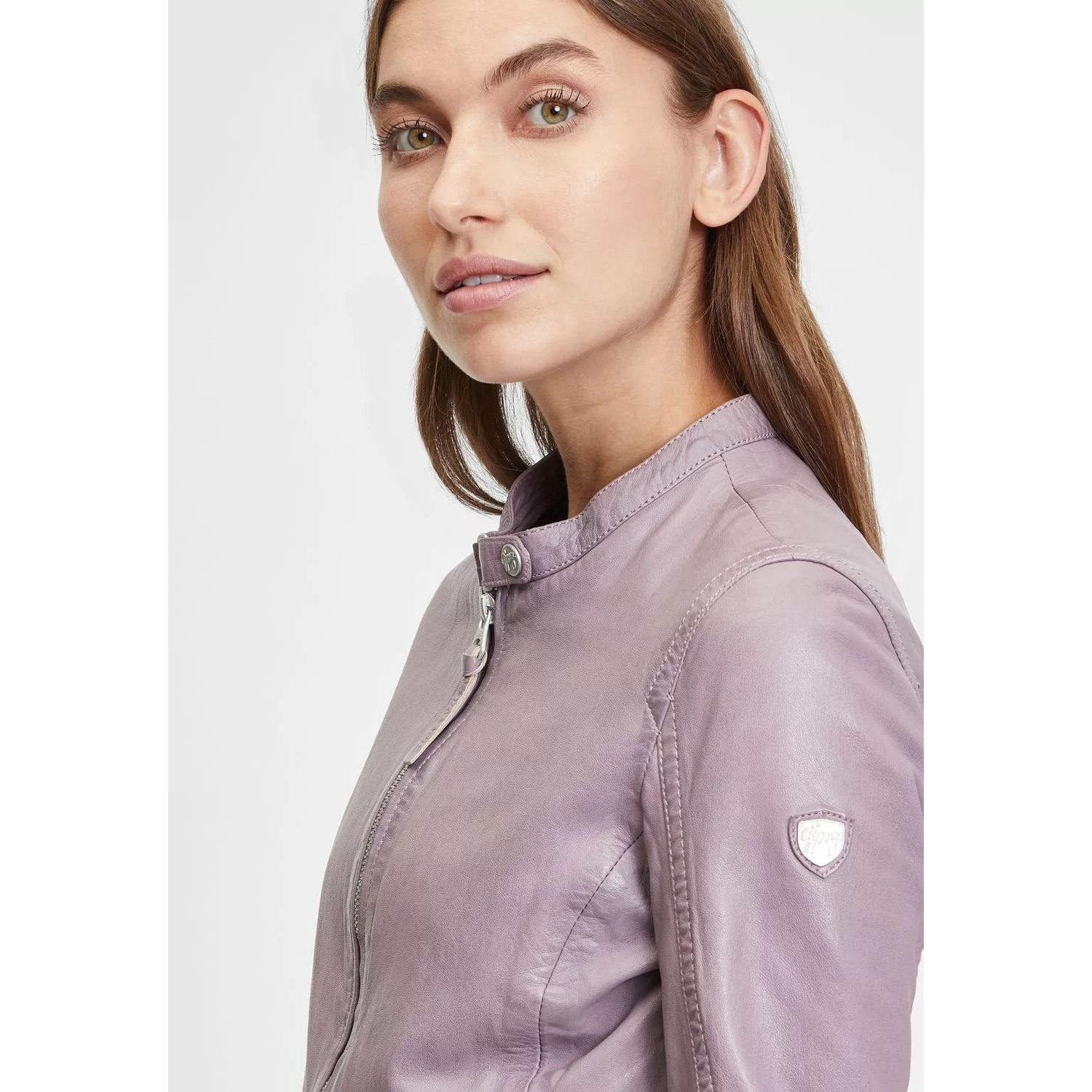 Geaca de Piele Dama Gipsy Mov GWElyza – Black Friday