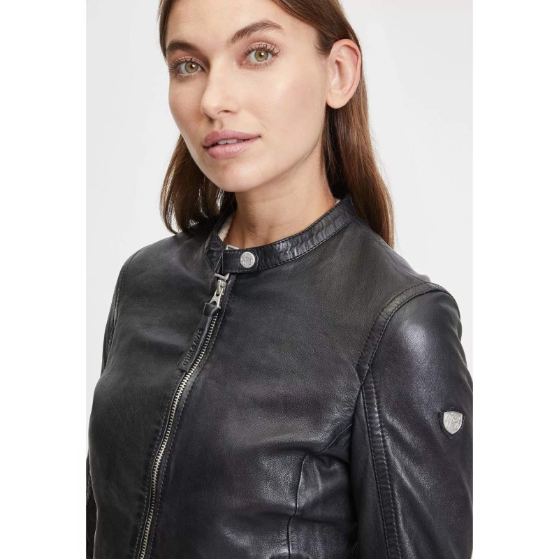 Geaca de Piele Dama Gipsy Neagra GWElyza – IMBRACAMINTE Geaca de Piele Dama Gipsy Neagra GWElyza – IMBRACAMINTE