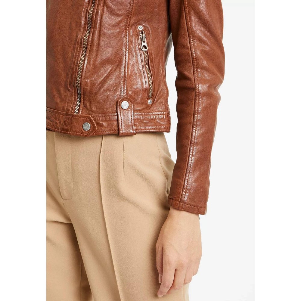 Geaca de Piele Dama Gipsy Coniac GWFaye Geaca de Piele Dama Gipsy Coniac GWFaye - readytowear.ro