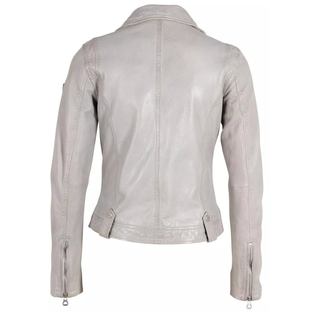 Geaca de Piele Dama Gipsy Gri Argintiu GWFaye Geaca de Piele Dama Gipsy Gri Argintiu GWFaye - readytowear.ro