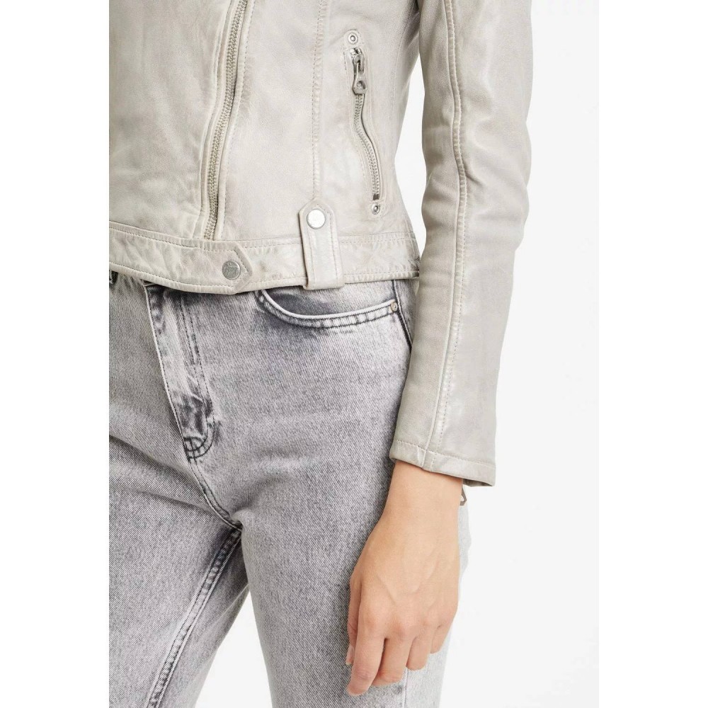 Geaca de Piele Dama Gipsy Gri Argintiu GWFaye Geaca de Piele Dama Gipsy Gri Argintiu GWFaye - readytowear.ro