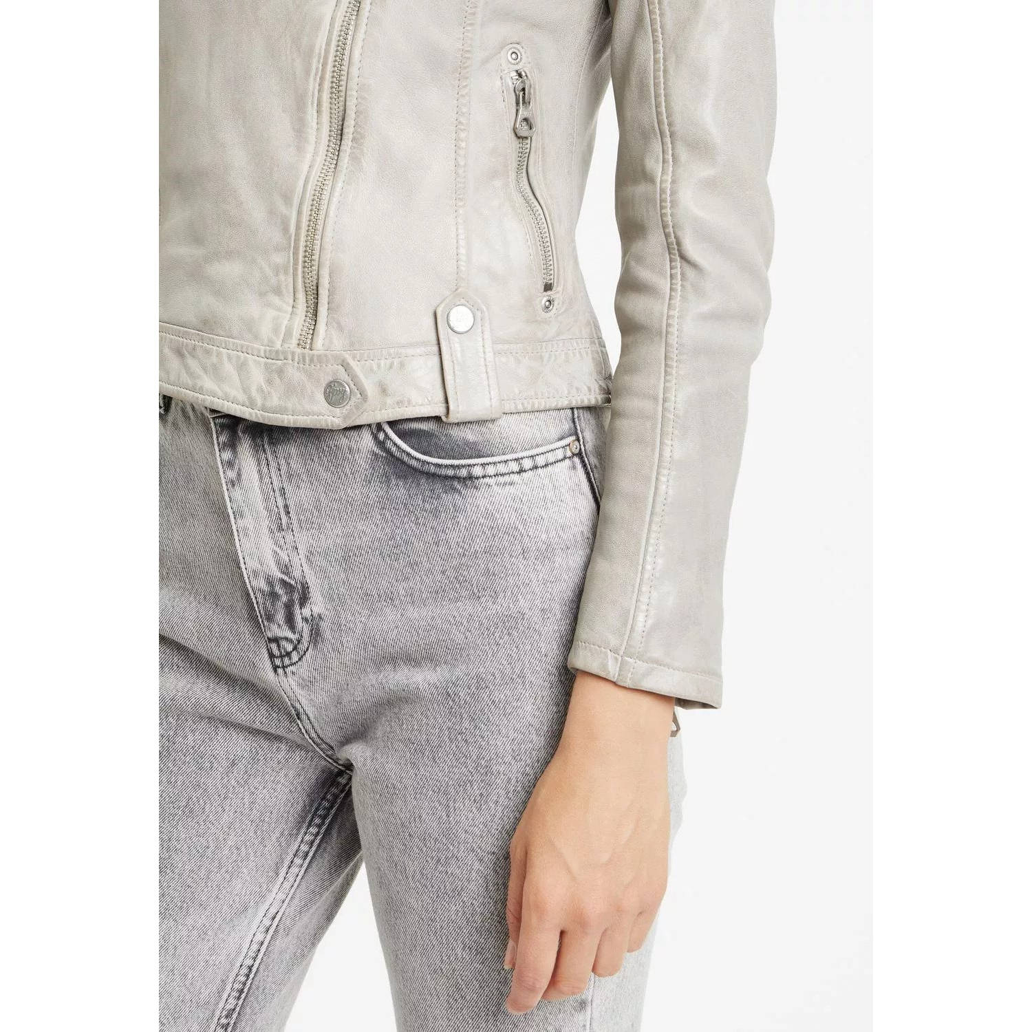 Geaca de Piele Dama Gipsy Gri Argintiu GWFaye – IMBRACAMINTE Geaca de Piele Dama Gipsy Gri Argintiu GWFaye – IMBRACAMINTE