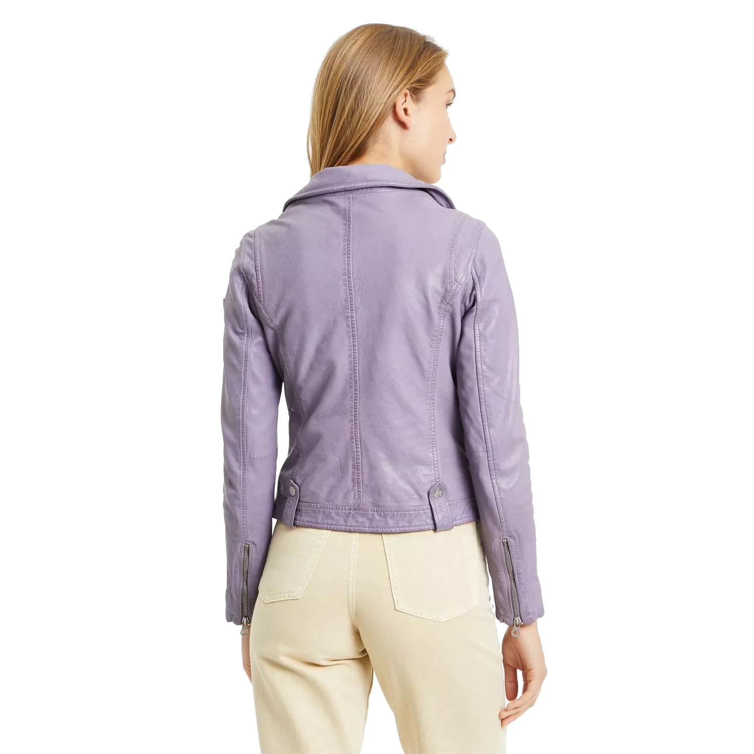 Geaca de Piele Dama Gipsy Mov Lavanda GWFaye – IMBRACAMINTE