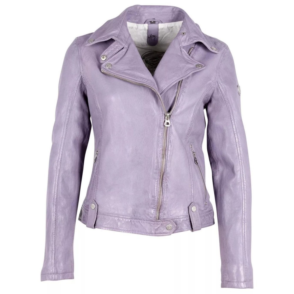 Geaca de Piele Dama Gipsy Mov Lavanda GWFaye Geaca de Piele Dama Gipsy Mov Lavanda GWFaye - readytowear.ro